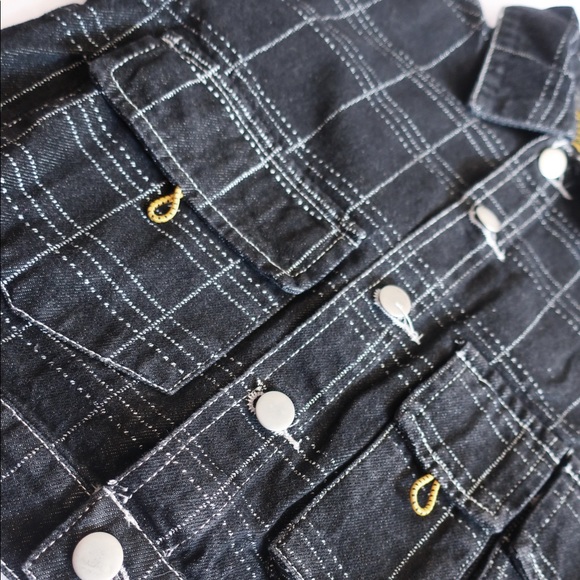 Toddler Boy Plaid Denim Jacket - Picture 8 of 8